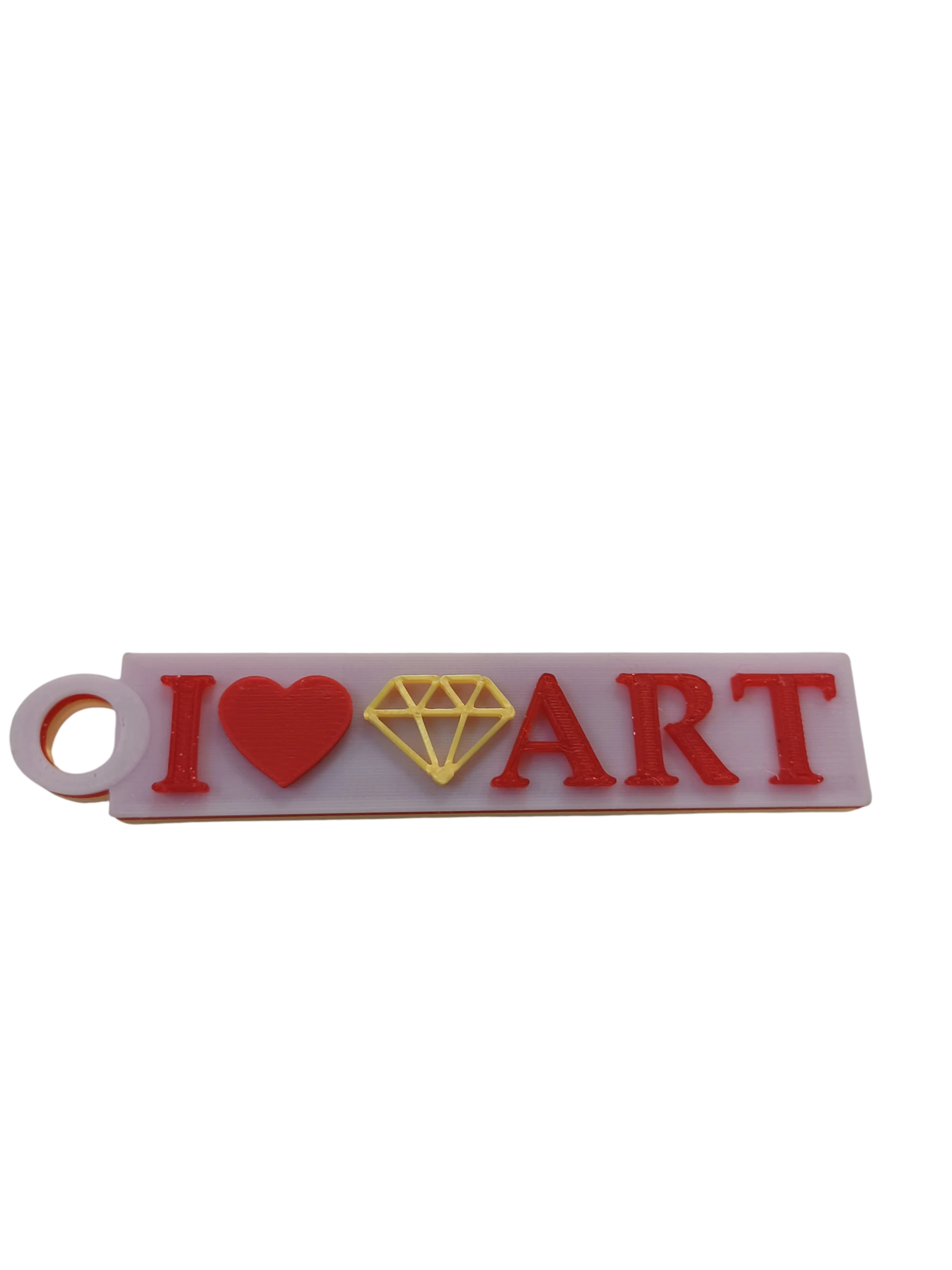 Small I Heart Diamond Art Keychain